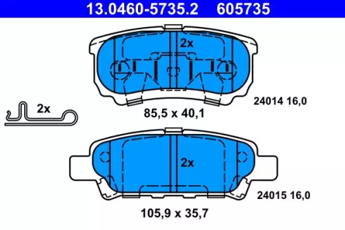 Brake Pad Set, disc brake