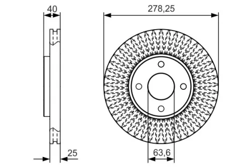 BOSCH Brake Disc (0986479C48)