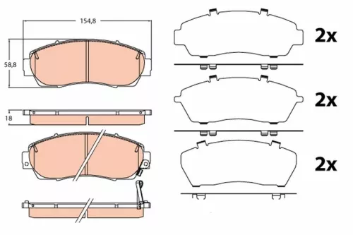 Brake Pad Set, disc brake