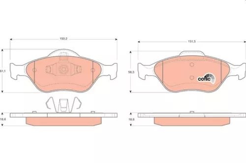 Brake Pad Set, disc brake