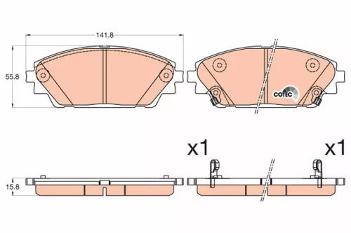 Brake Pad Set, disc brake
