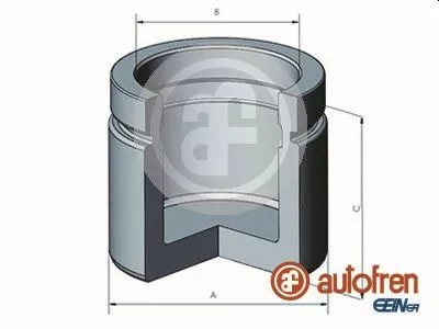 Piston, brake caliper