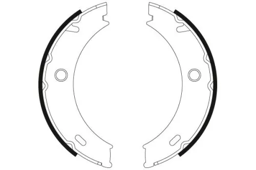 TRW Brake Shoe Set, parking brake (GS8466)