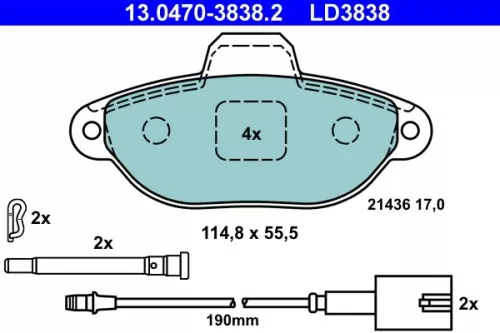 Brake Pad Set, disc brake