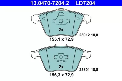 Brake Pad Set, disc brake