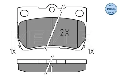 MEYLE Brake Pad Set, disc brake (0252432317)