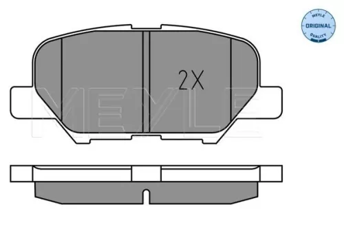 MEYLE Brake Pad Set, disc brake (0252568814)