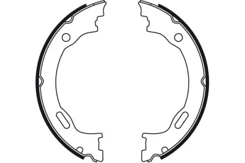 TRW Brake Shoe Set, parking brake (GS8475)
