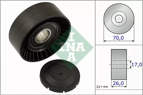 Tensioner Pulley, V-ribbed belt