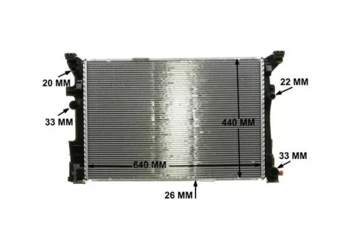MAHLE Radiator, engine cooling (CR2170000P)
