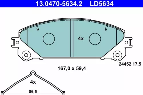 Brake Pad Set, disc brake