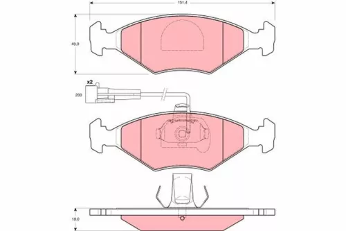 Brake Pad Set, disc brake