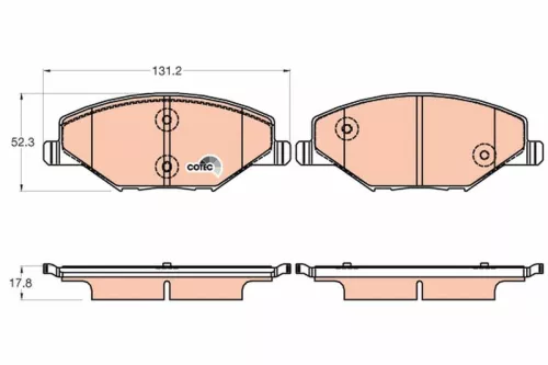 TRW Brake Pad Set, disc brake (GDB2027)