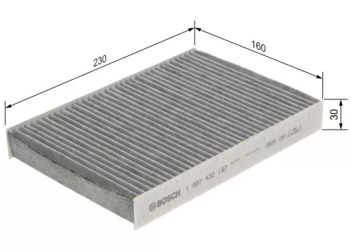 BOSCH Filter, cabin air (1987432197)