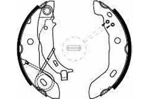 TRW Brake Shoe Set (GS8627)