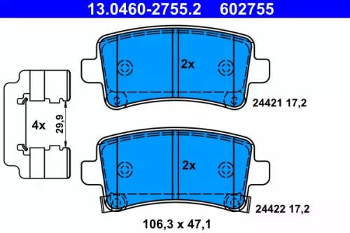 Brake Pad Set, disc brake