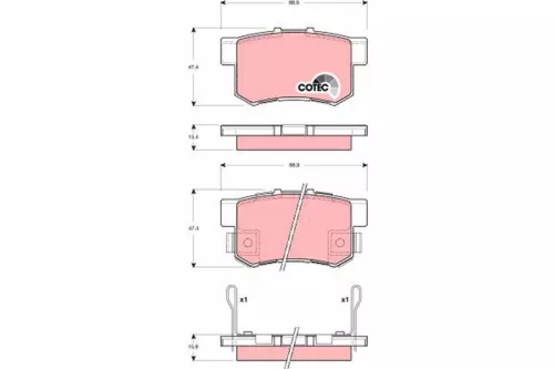 Brake Pad Set, disc brake