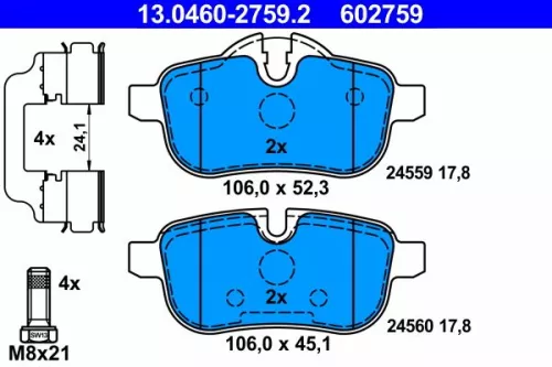 Brake Pad Set, disc brake