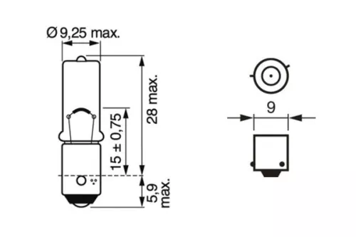 BOSCH Bulb, direction indicator (1987301035)