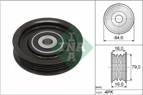 Schaeffler INA Deflection/Guide Pulley, V-ribbed belt (532064210)