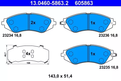 Brake Pad Set, disc brake