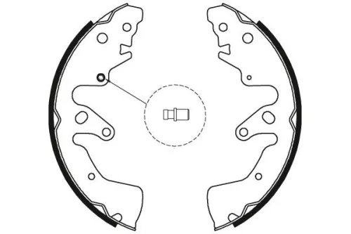 TRW Brake Shoe Set (GS8801)