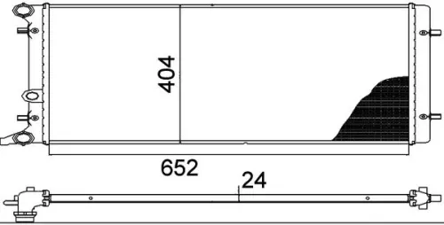 MAHLE Radiator, engine cooling (CR368000P)