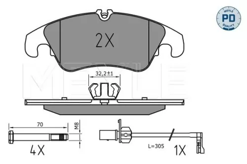 Brake Pad Set, disc brake
