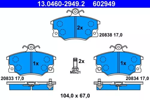 Brake Pad Set, disc brake
