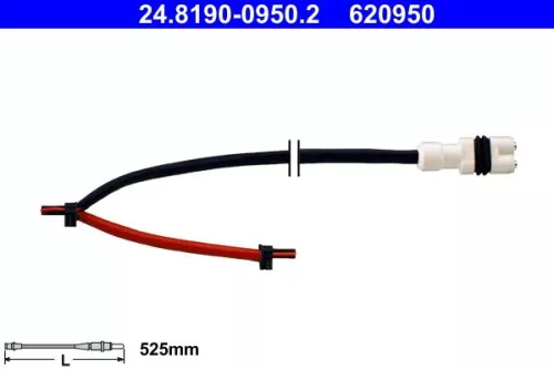 Warning Contact, brake pad wear