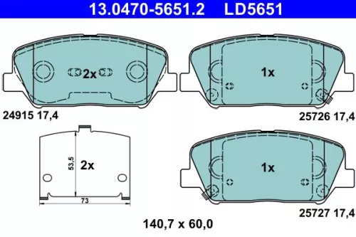 Brake Pad Set, disc brake