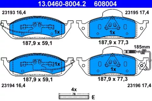 Brake Pad Set, disc brake
