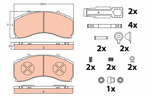 Brake Pad Set, disc brake
