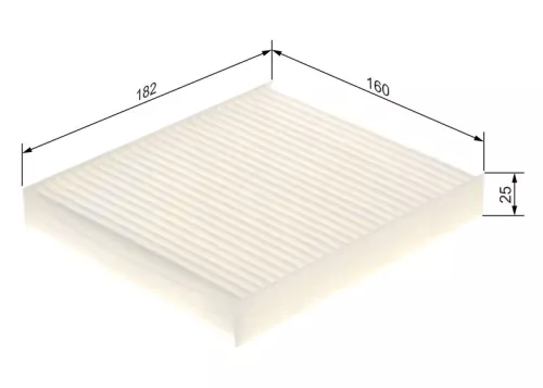 BOSCH Filter, cabin air (1987435076)
