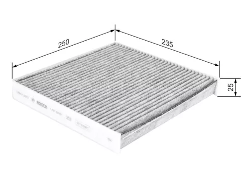 BOSCH Filter, cabin air (1987435551)