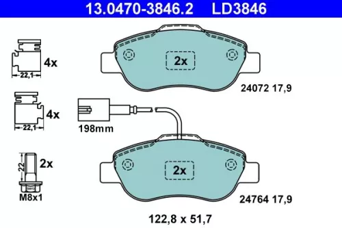 Brake Pad Set, disc brake