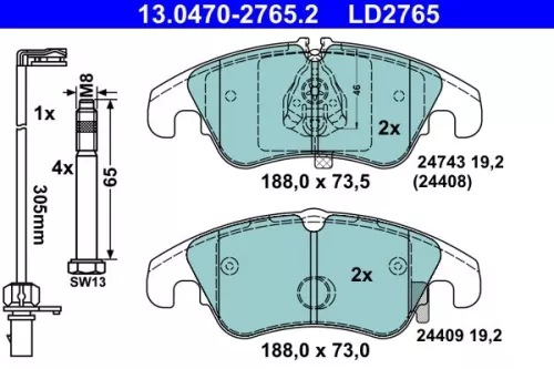 Brake Pad Set, disc brake