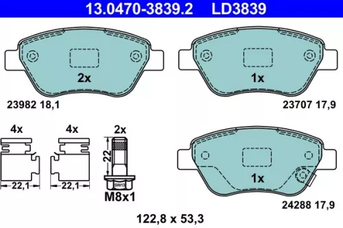 Brake Pad Set, disc brake