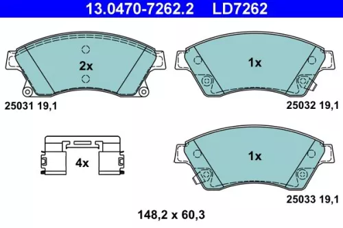 Brake Pad Set, disc brake