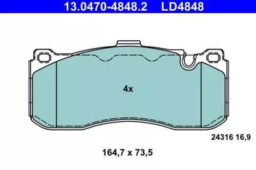 Brake Pad Set, disc brake