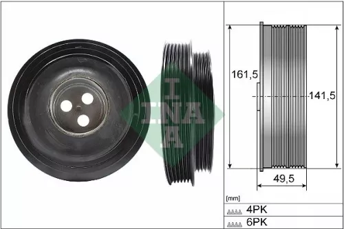 Belt Pulley, crankshaft