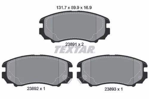 Brake Pad Set, disc brake