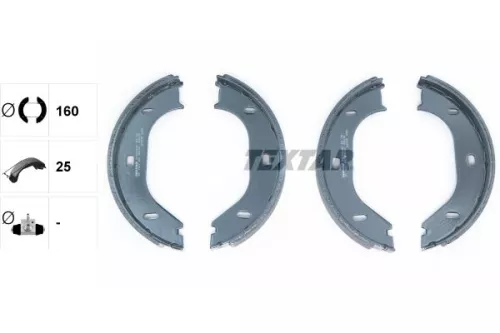 TEXTAR Brake Shoe Set, parking brake (91020200)