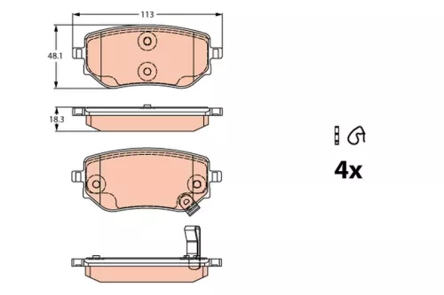 Brake Pad Set, disc brake