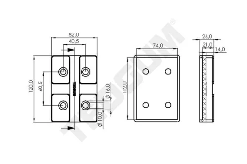 Mounting, control/trailing arm