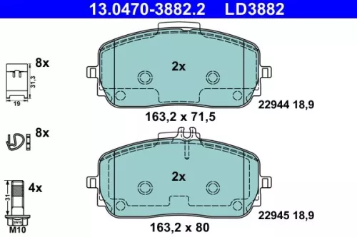 Brake Pad Set, disc brake