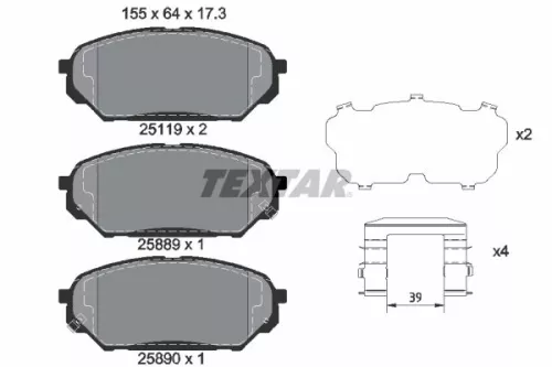 Brake Pad Set, disc brake