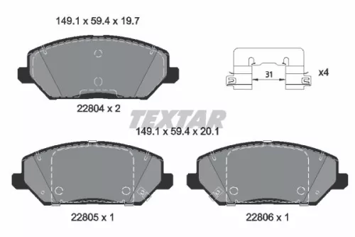 Brake Pad Set, disc brake