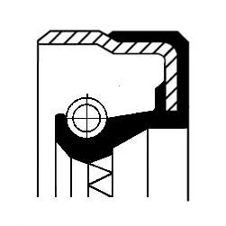 CORTECO Shaft Seal, transfer case (01036457B)