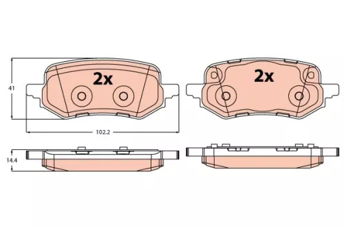 Brake Pad Set, disc brake
